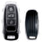 Silver w/Carbon TPU Key Fob Protective Case For Audi 2019-up A6 A7 E-Tron A8 Q8