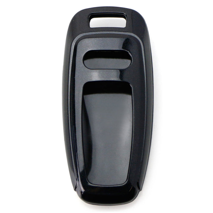 Black Gloss Finish Hard Shell Key Fob Cover For 2019-up Audi A6 A7 E-Tron A8 Q8