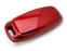 Red Gloss Finish Hard Shell Key Fob Cover Case For 19-up Audi A6 A7 E-Tron A8 Q8