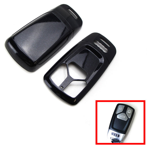 Glossy Black Key Fob Shell Cover For 2017-up Audi A4 A5 Q7, 2016-up TT Smart Key