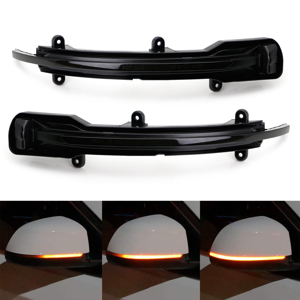 Side Mirror Sequential Blink Turn Signal Light For 12-17 Audi Q5 SQ5 & 10-15 Q7