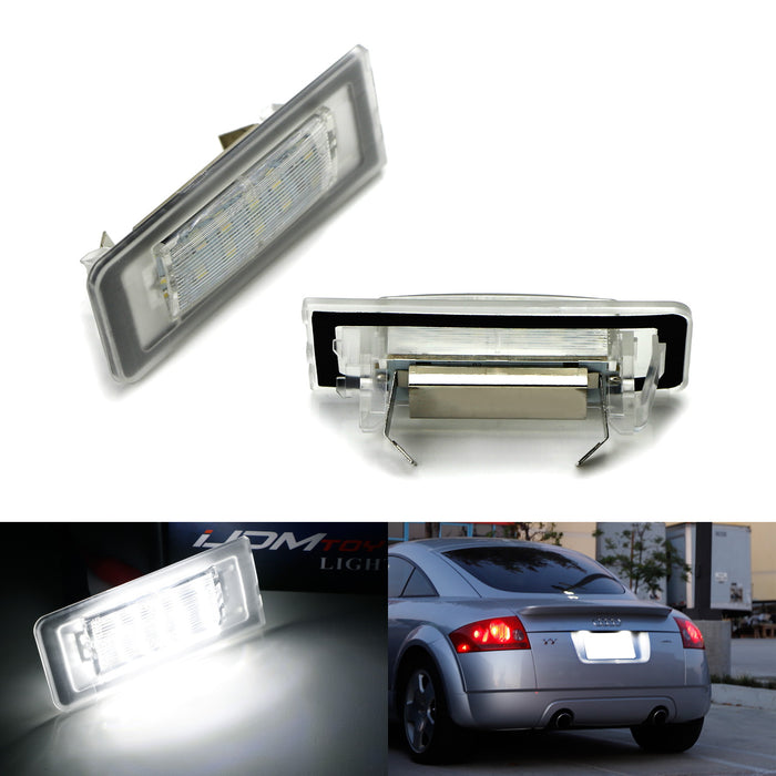 OEM-Replace 18-SMD LED License Plate Light Assy For 1999-2006 1st Gen Audi TT