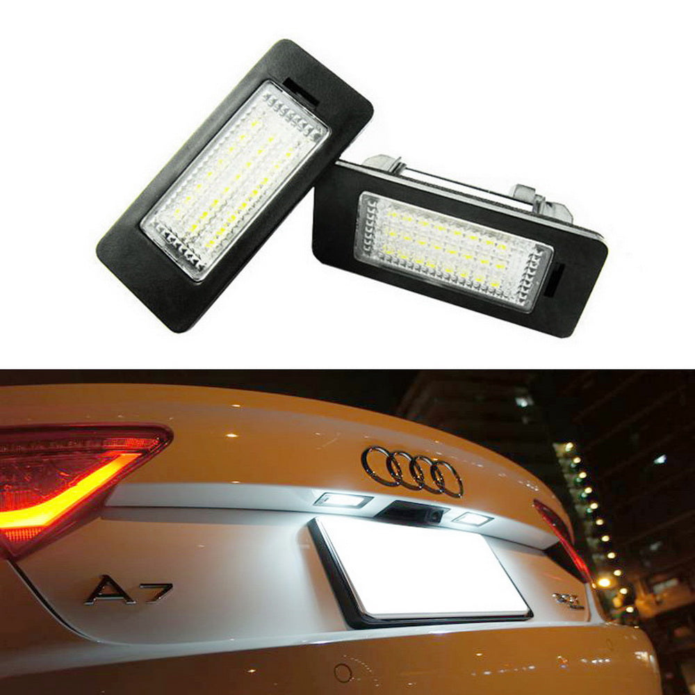 OEM-Replace Error Free LED License Plate Lamps For Audi A1 A5 A6 VW Jetta Passat