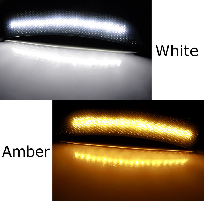 Smoke White/Amber Switchback LED Side Marker Lamps For G2 Subaru BRZ Toyota GR86