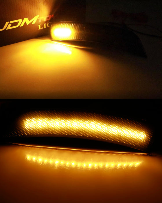 Smoke White/Amber Switchback LED Side Marker Lamps For G2 Subaru BRZ Toyota GR86