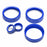 5pc Blue Aluminum AC Stereo Tune Turn-Knob Covers For 22+ Subaru BRZ Toyota GR86