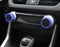 2x Blue Aluminum AC Climate Control Knob Decoration Covers For Toyota 19-up RAV4