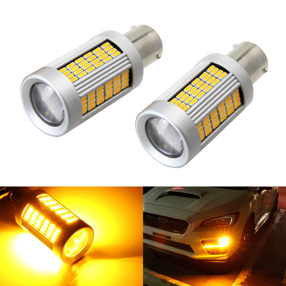 No Hyper Flash 25W Amber 7507 CANbus LED Bulbs For Front/Rear Turn Signal Light