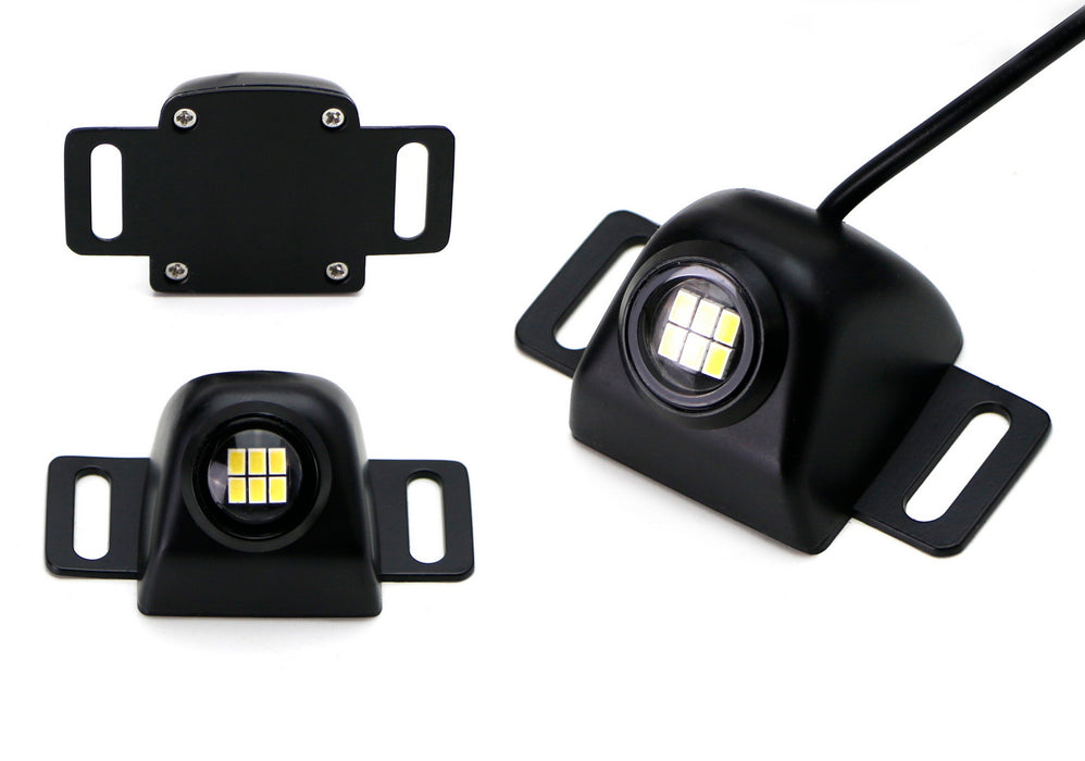 Flush Mount Mega-Bright 5W LED Lighting Kit For Car Truck As Backup or Driving