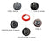 Red Aluminum Keyless Engine Push Start Button Decoration Ring Trim For BMW 2 3 4