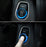 Blue Aluminum Keyless Engine Push Start Button Decoration Ring Trim For BMW