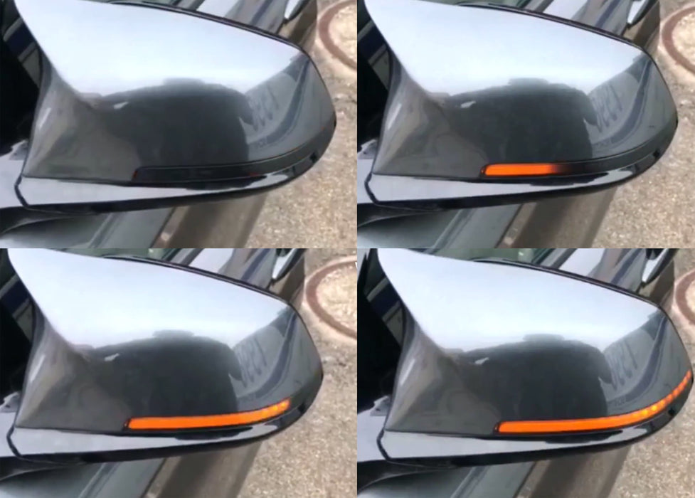 Smoked Lens Side Mirror Sequential Blink Turn Signal Light For BMW 5 6 7 Series