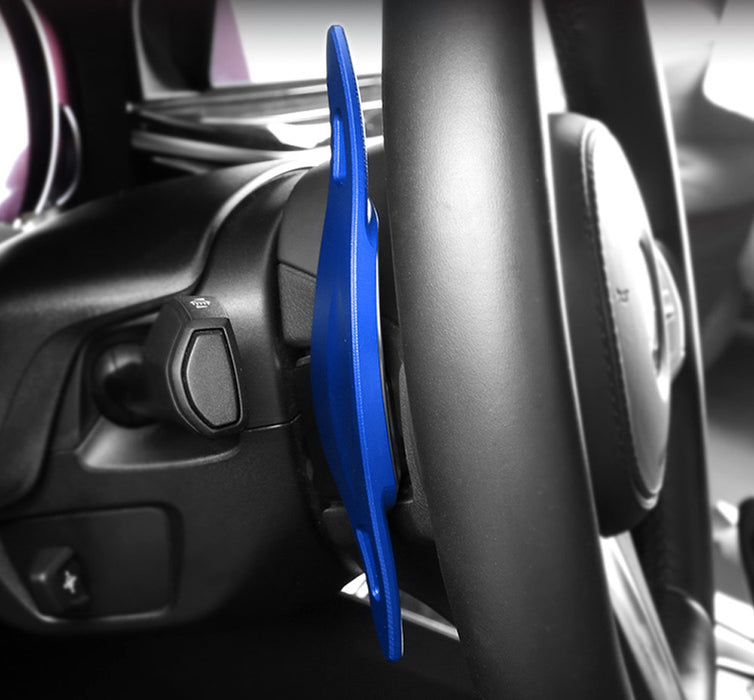 Blue Steering Wheel Paddle Shifter Extension Cover For BMW 3 4 5 7 Series X3 X4