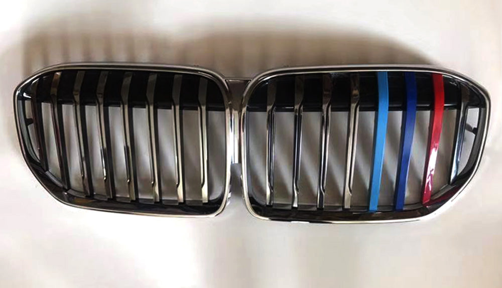 ///M-Colored Grille Insert Trims For 20-up BMW G11 7 Series LCI w/ 8-Beam Grill