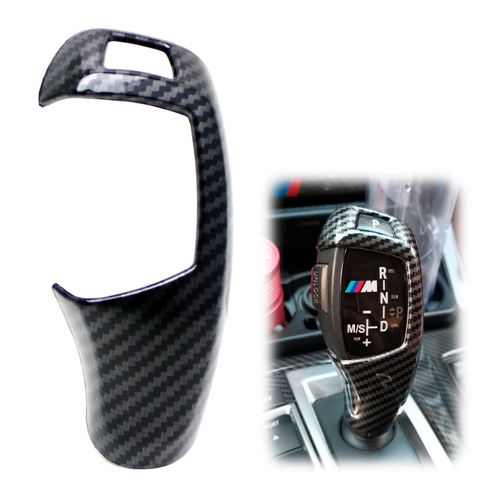 Carbon Fiber Shift Knob Cover For BMW Fxx 2 3 4 5 7 Series X3 X4 X5 X6 Shifter