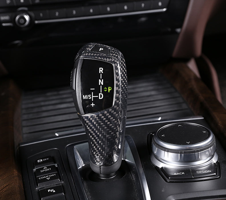 Carbon Fiber Shift Knob Cover For BMW Fxx 2 3 4 5 7 Series X3 X4 X5 X6 Shifter