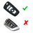 Exact Fit Glossy White Smart Key Fob Shell For BMW 1 2 3 4 5 6 7 X3 Series