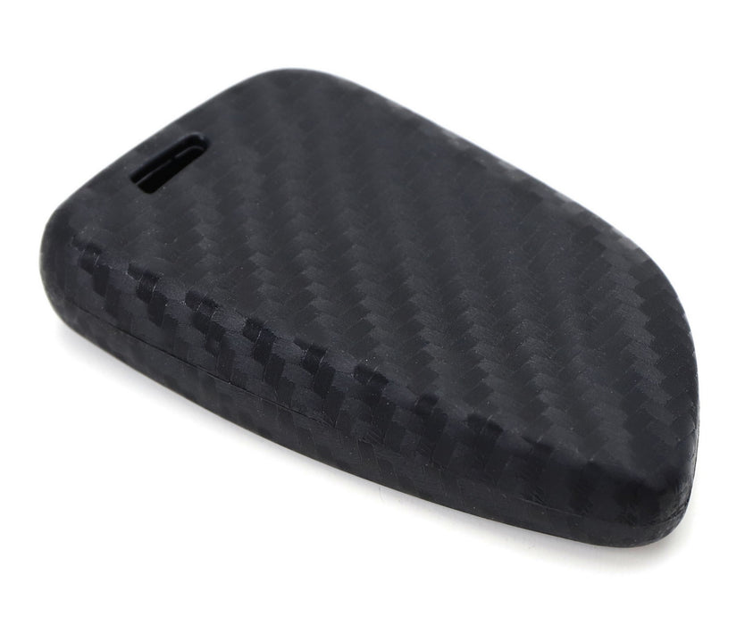 Carbon Fiber Soft Silicone Key Fob Cover Case For BMW X1 X4 X5 X6 5 7 Series