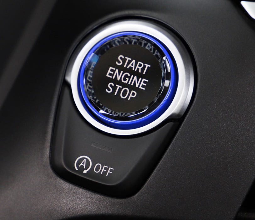 Blue Trim Crystal Engine Push Start/Stop Button For 14-up BMW F/G Chassis Model