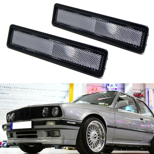 Euro M-Tech Style Bumper Side Marker Lamp Housings For BMW E30 3 E34 5 Series