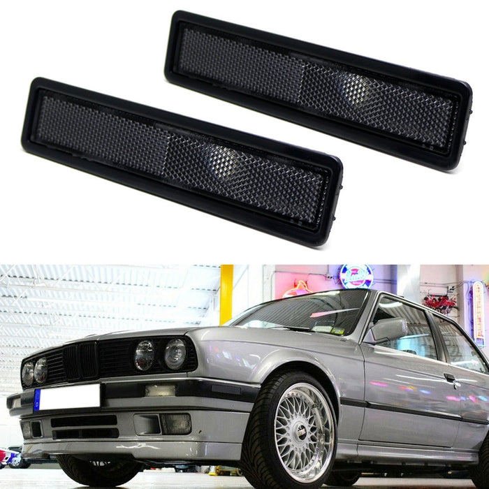 Euro M-Tech Style Bumper Side Marker Lamp Housings For BMW E30 3 E34 5 Series...