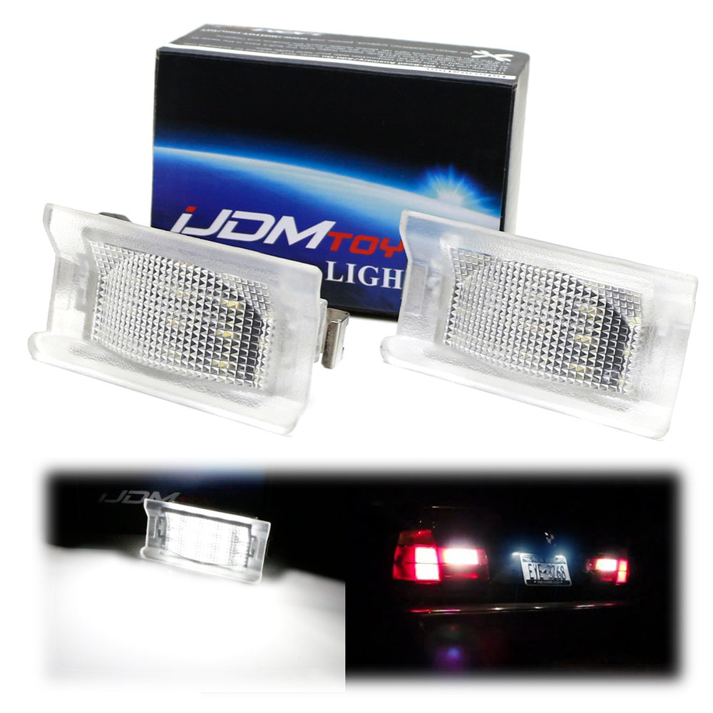 OE-Fit White LED License Plate Lights For 1992-95 BMW E34 5 Series Touring Wagon