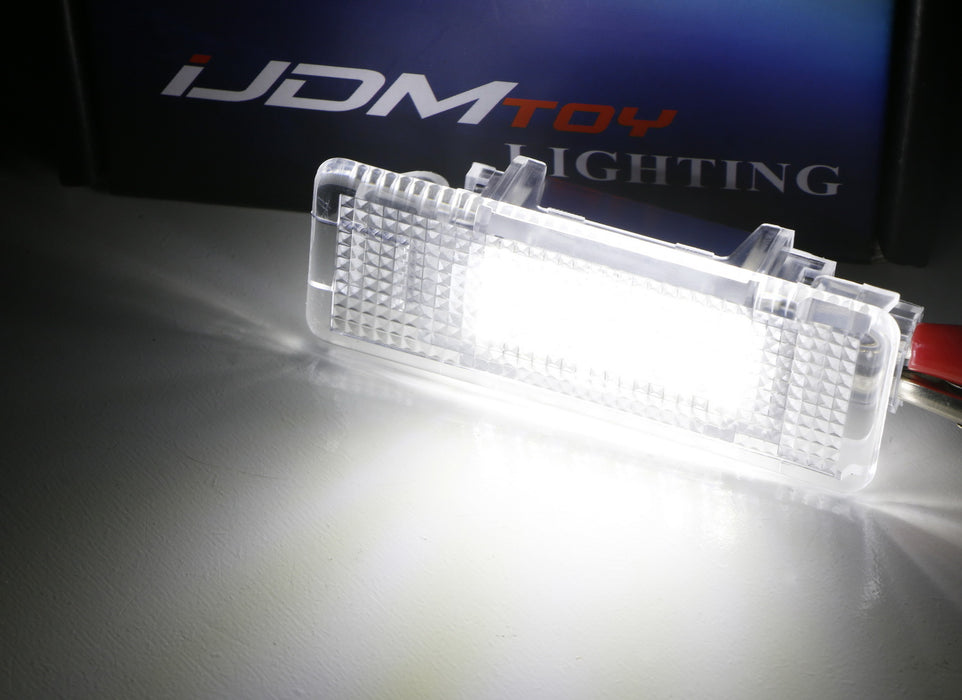 White LED Step Courtesy Lights For BMW E39 5 Series E53 X5, Replace OEM Footwell