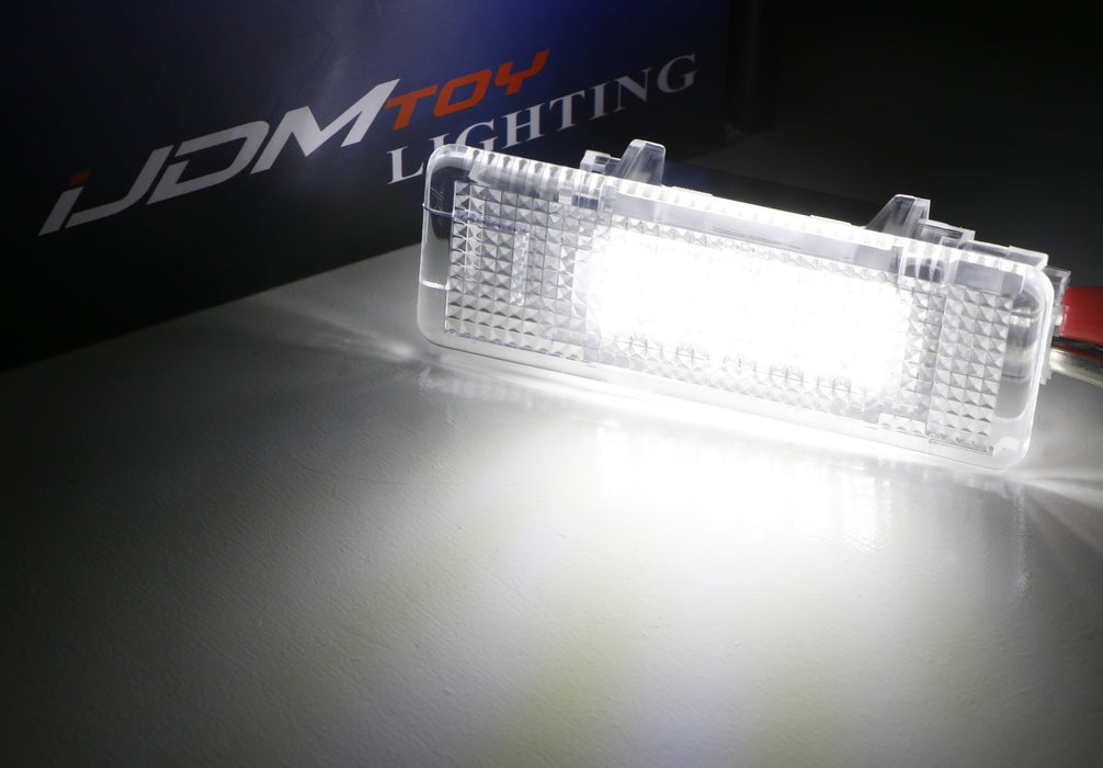 White LED Step Courtesy Lights For BMW E39 5 Series E53 X5, Replace OEM Footwell