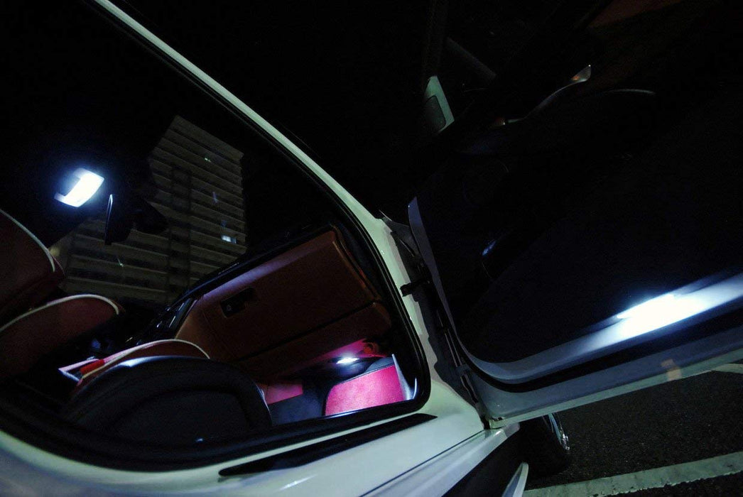 White LED Step Courtesy Lights For BMW E39 5 Series E53 X5, Replace OEM Footwell