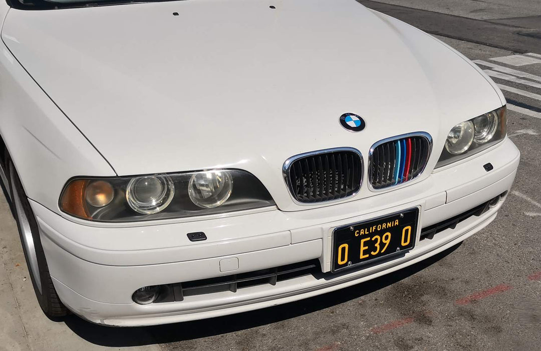 ///M-Colored Grille Insert Trims For BMW 1995-2003 E39 5 Series w/10-Beam Grill