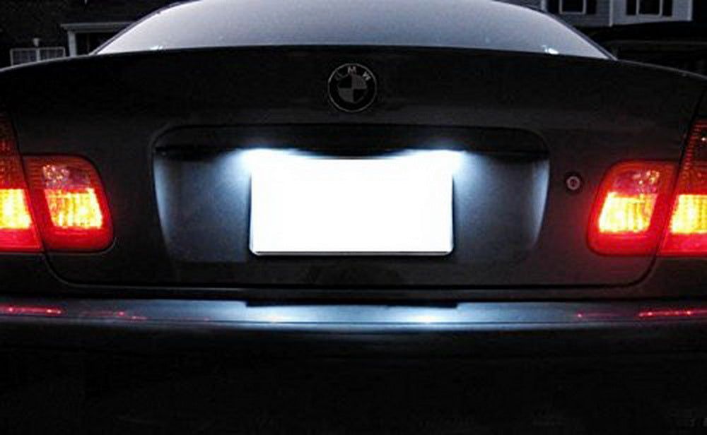 White 18-SMD LED License Plate Lights For 04-06 BMW E46 LCI 325Ci 330Ci M3 Coupe