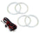 7000K 4pc White LED Headlight Angel Eye Halo Rings Kit For BMW E63/E64 6 Series