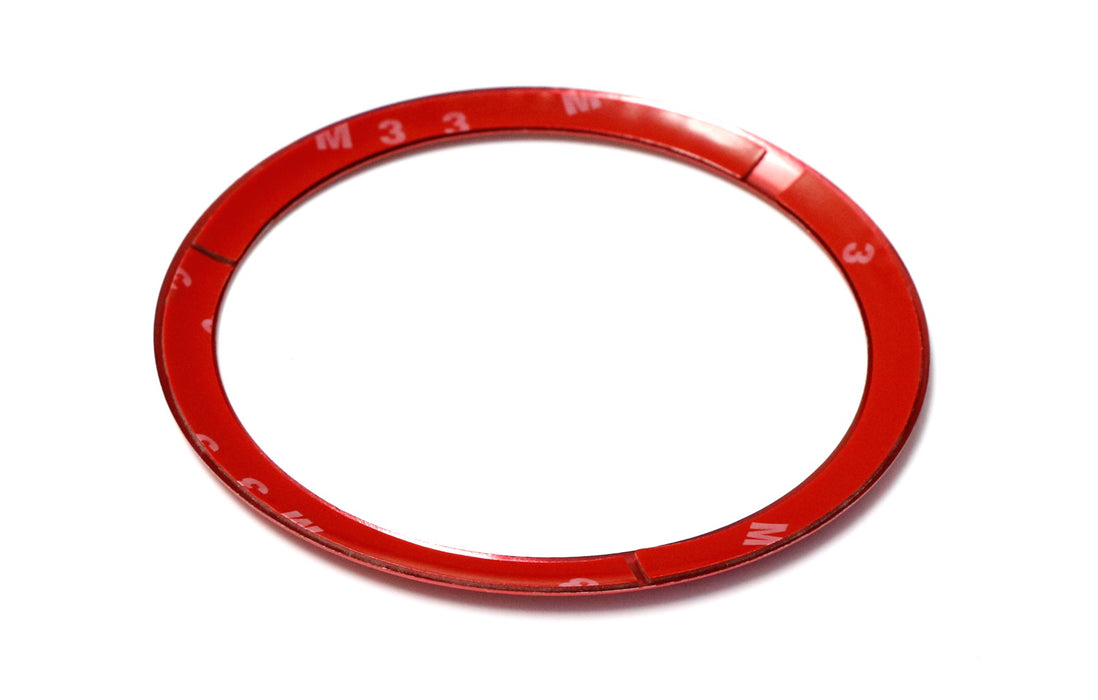 Aluminum Door Speaker Ring Cover Trims For 05-12 BMW E90 E92 3 Series M3, Red