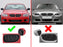 ///M-Color Grille Insert Trims For 11-13 BMW E92/E93 3 Series Coupe w/ 13-Beams