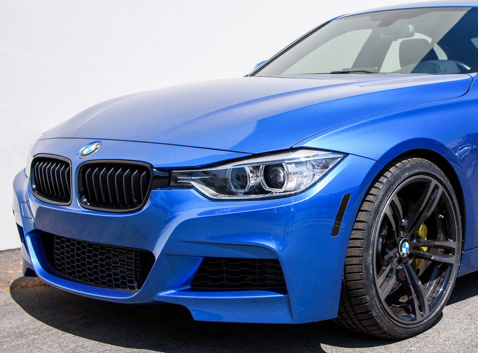 Smoke Front Bumper Side Markers For 16-18 BMW F30 F31 LCI 3 Series, F32 4 Series