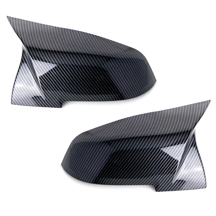 Black Carbon M-Inspired Side Mirror Cap Cover Replacement For BMW 1 2 3 4 Series