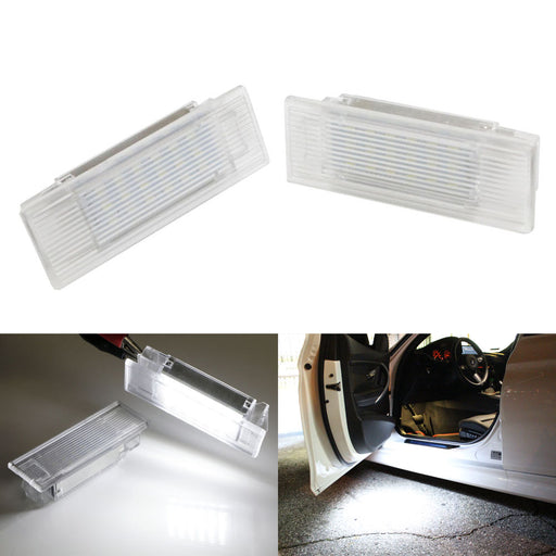 Xenon White 18-SMD LED Door Footwell Lights For BMW Fxx 1 3 4 5 7 Series X5 X6