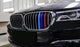 ///M-Colored Grille Insert Trims For 16-19 BMW G11/G12 7 Series w/ 9-Beam Grill