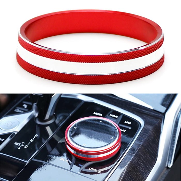 Sports Red iDrive Multimedia Controller Knob For BMW G20 G22 G26 3 4 Series i4