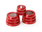 Red Aluminum AC Climate Control Radio Volume Knob Ring Covers For 17-up 5 Series