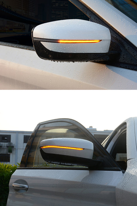 Smoked Lens Side Mirror Sequential Blink Turn Signal Light For BMW 5 7 Series