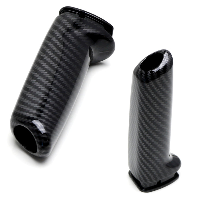 Carbon Twill-Weave Pattern ABS Plastic Handbrake Grip For BMW 1 2 3 4 5 X3 Z4