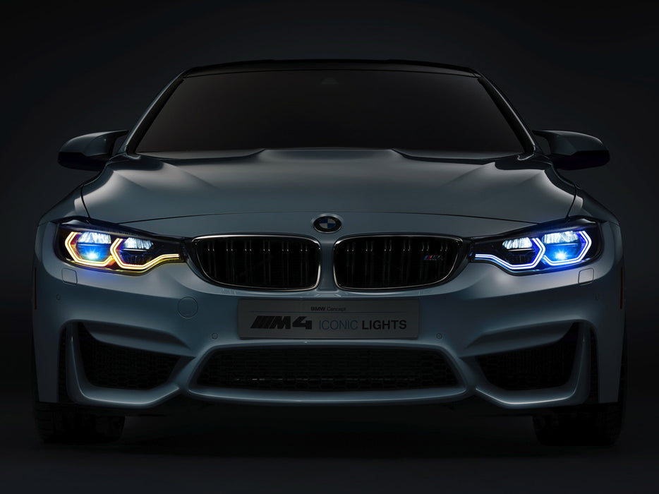 Switchback Concept M4 Iconic Style LED Angel Eye Kit w/Relay Wirings For BMW