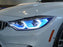 Xenon White Concept M4 Iconic Style LED Angel Eye Kit w/Relay Wirings For BMW