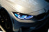 Xenon White Concept M4 Iconic Style LED Angel Eye Kit w/Relay Wirings For BMW