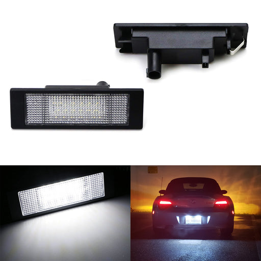 Xenon White Error Free LED License Plate Lights Lamps For BMW 1 6 Series Z4 i3