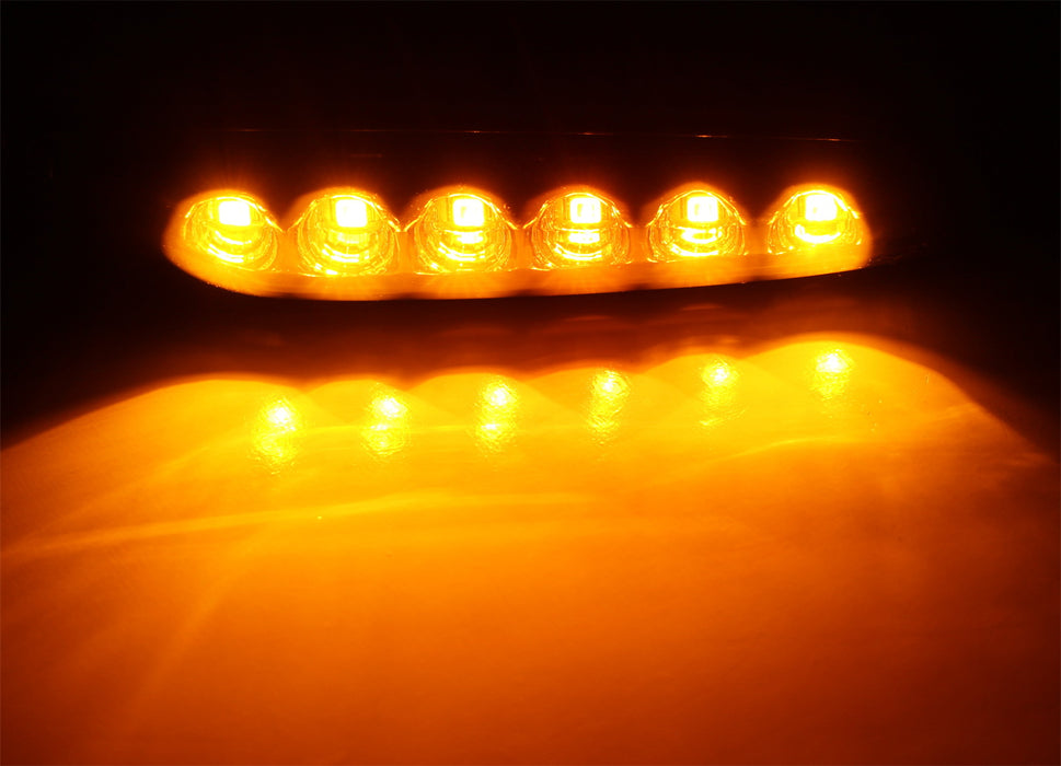 Black/Clear Front Side Marker Lamps w/ Amber LED Lights For BMW 1 3 5 X Series