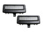 Black Finish OE-Fit 3W LED Sun Visor Vanity Mirror Lights For BMW 5 7 Series