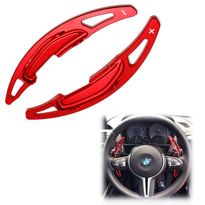 Red Steering Wheel Paddle Shifter Extension Cover For F87 M2, F80 M3, F82/F83 M4