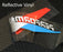 Iconic M-Sport Tri-Color Stripe w/ Grey/White Lettering Vinyl Sticker For BMW